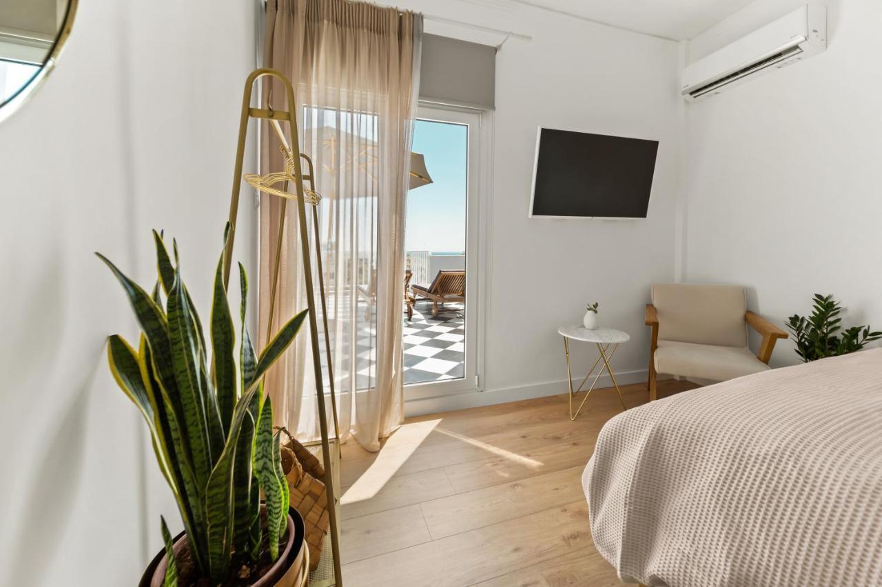 Luxurious Apartment With Big Sea View Terrace - Central Location Atény Exteriér fotografie