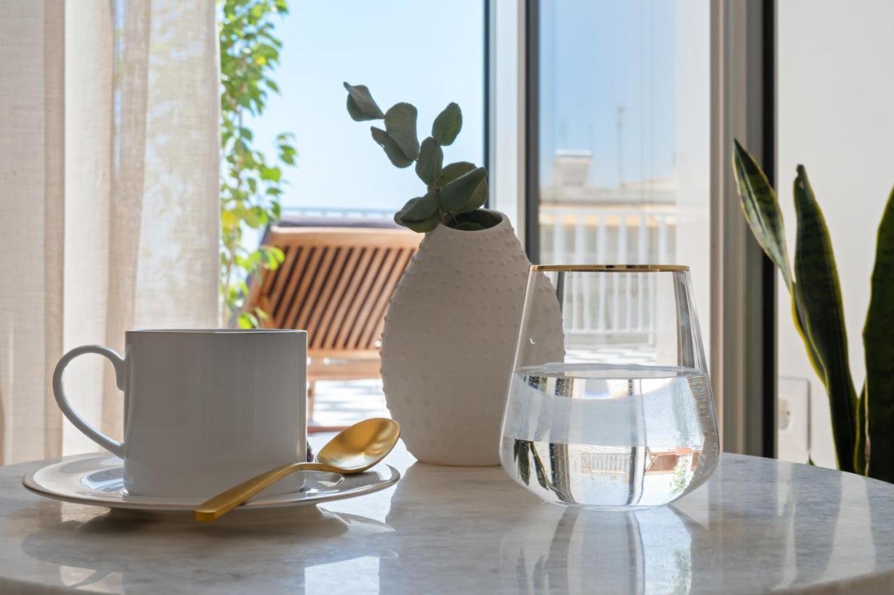 Luxurious Apartment With Big Sea View Terrace - Central Location Atény Exteriér fotografie